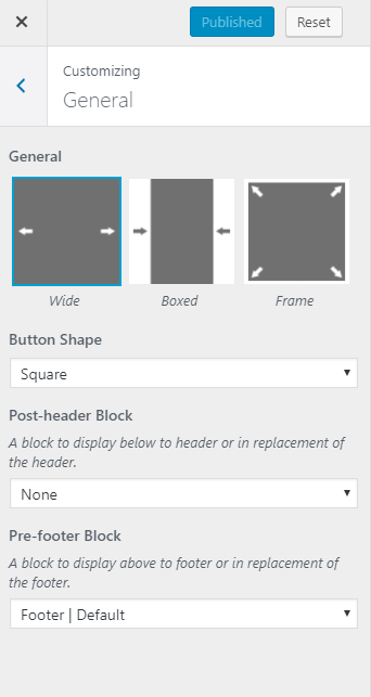 Content Blocks Customizer