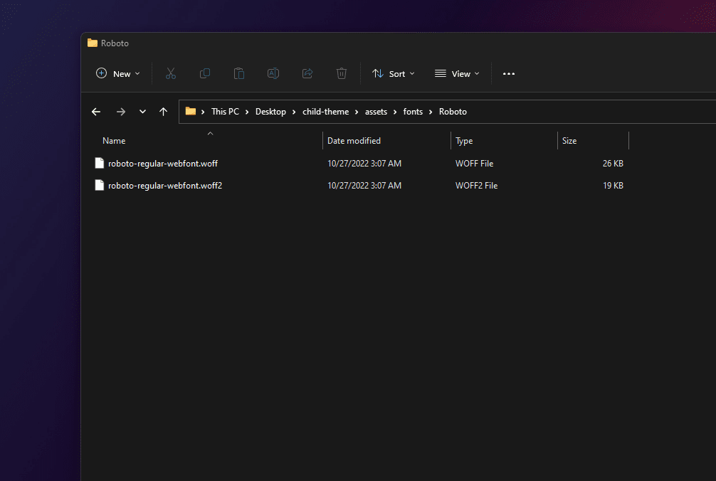Custom Font Files