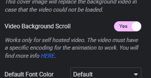 Video Background Scroll Preview